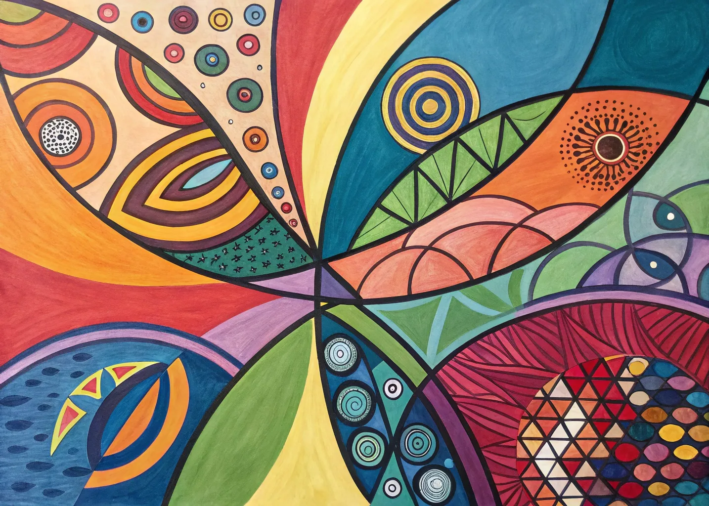 Abstracción con formas y colores